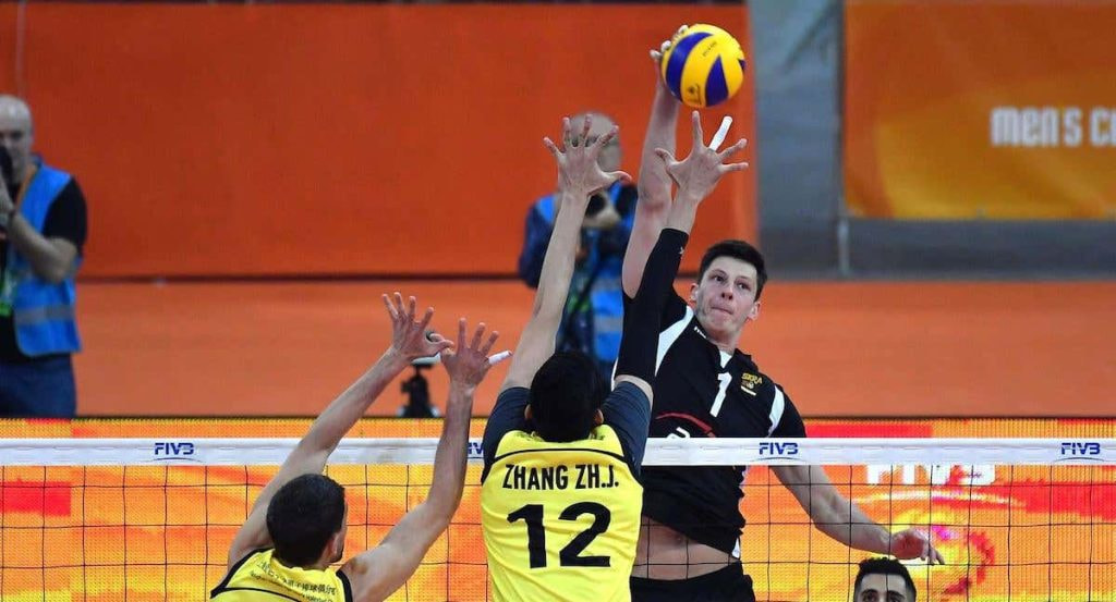 Partido de voleibol.