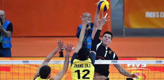 Partido de voleibol.
