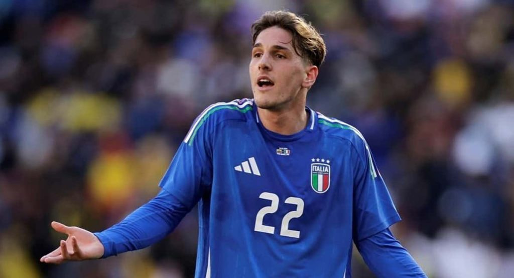 Zaniolo con Italia.
