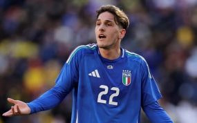Zaniolo con Italia.
