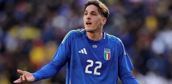 Zaniolo con Italia.