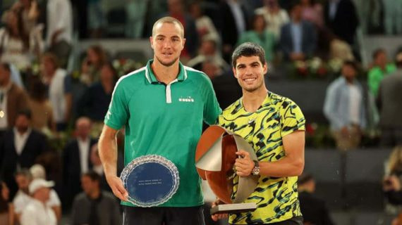 Struff llegó a la final del Mutua Madrid Open como 'lucky loser'.