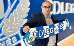 Ángel Saiz, en su presentación como técnico del CD Leganés.