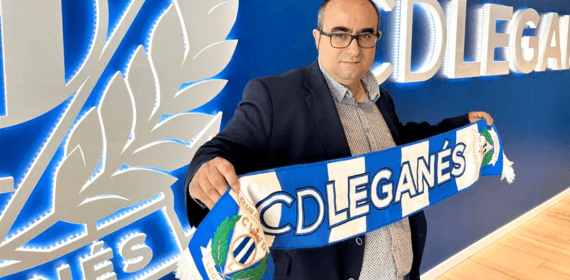 Ángel Saiz, en su presentación como técnico del CD Leganés.
