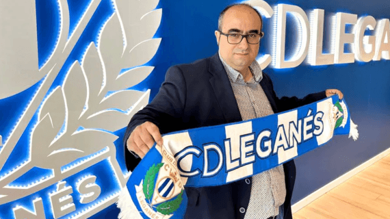 Ángel Saiz, en su presentación como técnico del CD Leganés.