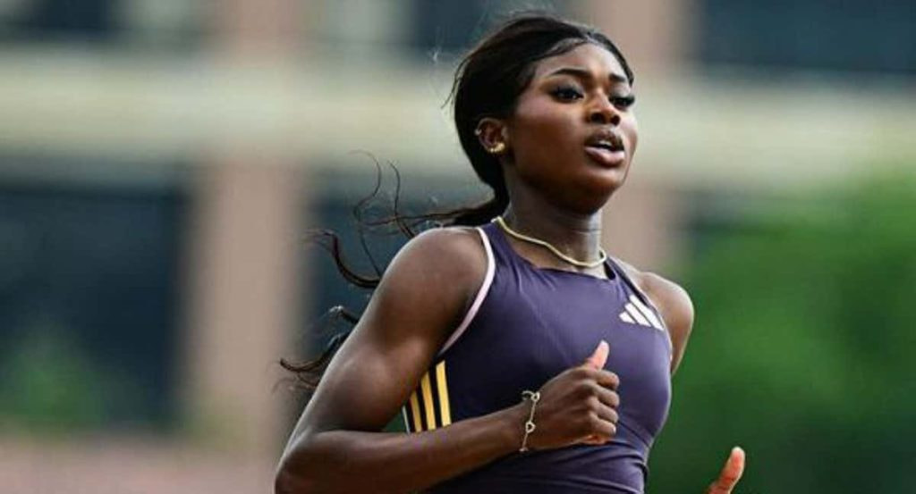 Favour Ofili en un entrenamiento.