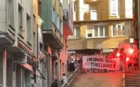Así fue el recibimiento a Oyarzabal en Eibar.