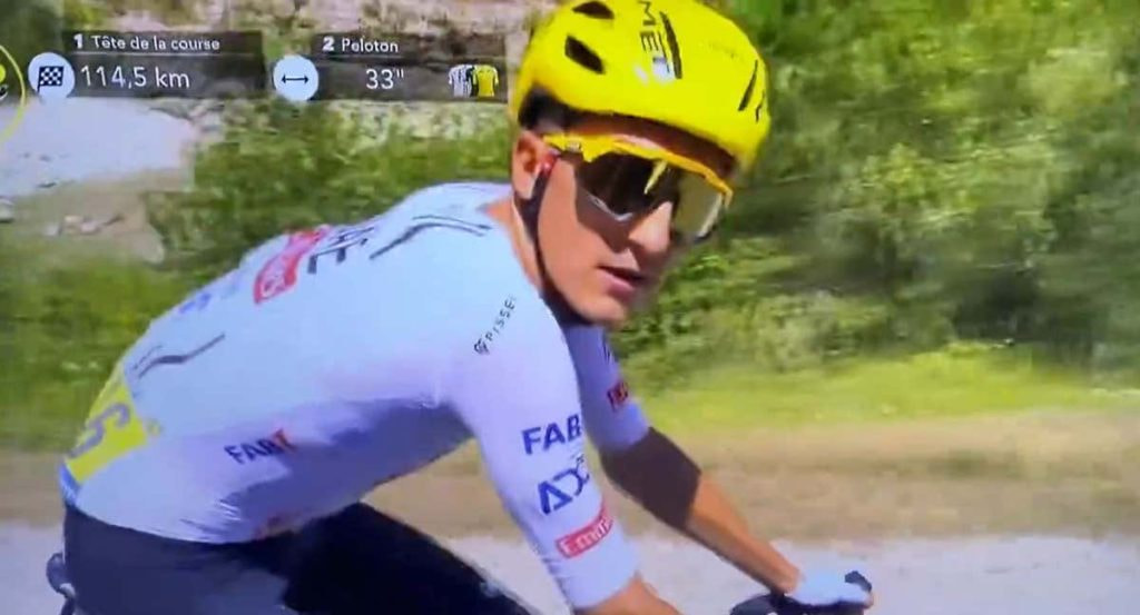 Momento en el que Marc Soler se encara con el cámara.