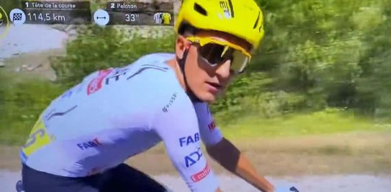 Momento en el que Marc Soler se encara con el cámara.