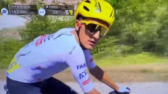 Momento en el que Marc Soler se encara con el cámara.