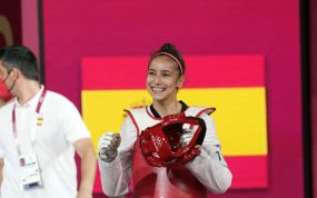 Adriana Cerezo durante los Juegos Olímpicos.