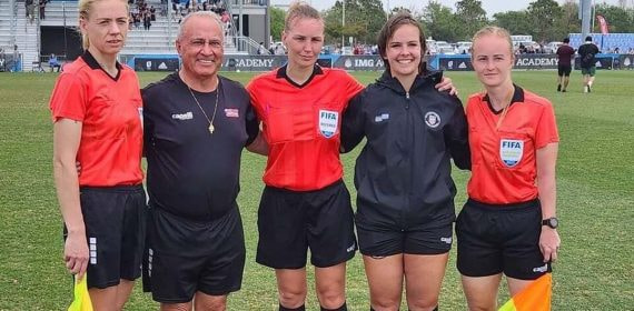 Árbitras letonas pertenecientes al Referee Abroad.