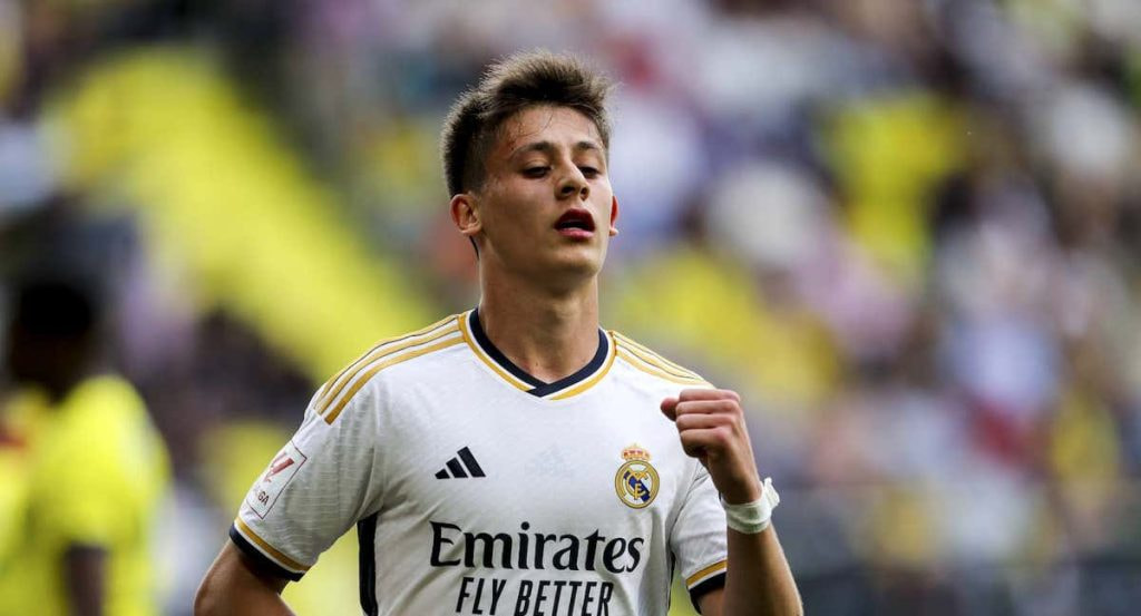 Arda Güler, con el Real Madrid.