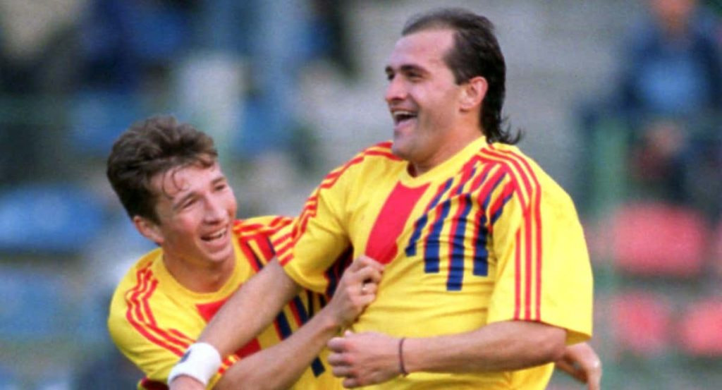 Gavril Balint, durante un partido de Rumanía.