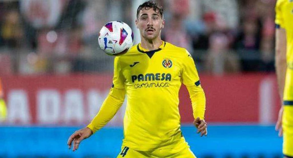 Santi Comesaña, en un partido con el Villarreal.