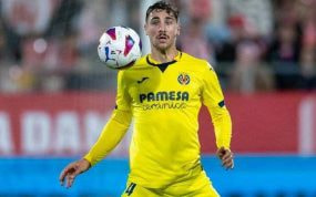 Santi Comesaña, en un partido con el Villarreal.