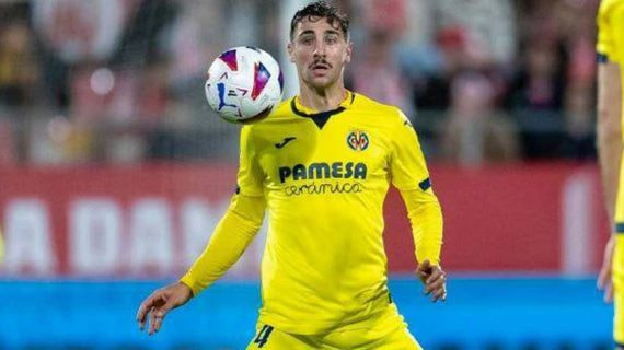 Santi Comesaña, en un partido con el Villarreal.