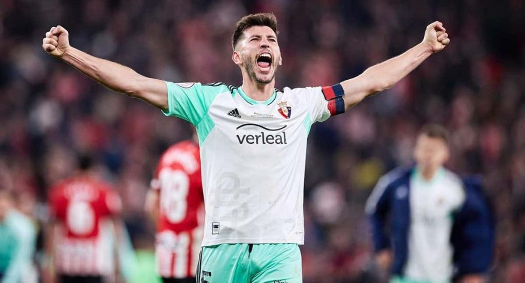 David García, en un partido con Osasuna.