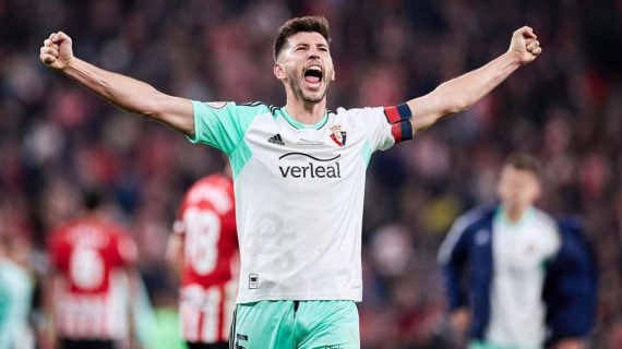 David García, en un partido con Osasuna.
