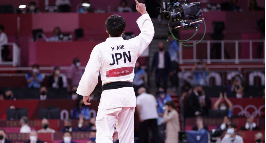Competición de judo en los JJOO.