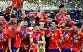 España espera rival tras ganar la Eurocopa. REUTERS