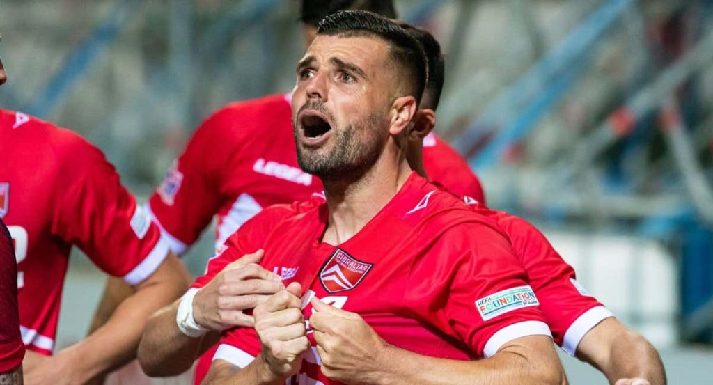 Liam Walker, jugador de la selección de Gibraltar.