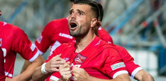 Liam Walker, jugador de la selección de Gibraltar.