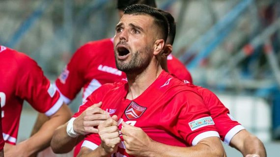 Liam Walker, jugador de la selección de Gibraltar.