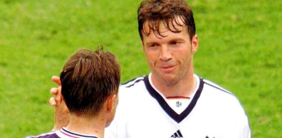 Lothar Matthaus, durante un partido con la selección alemana.
