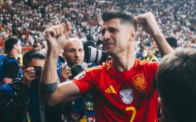 Morata llora tras ganar la Eurocopa.