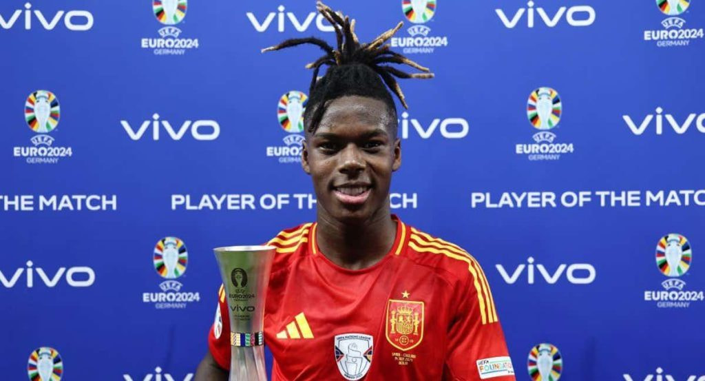 Nico Williams fue escogido mejor futbolista de la final ante Inglaterra.
