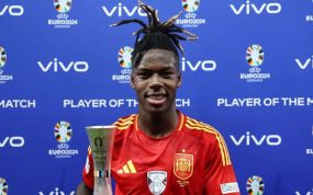 Nico Williams fue escogido mejor futbolista de la final ante Inglaterra.