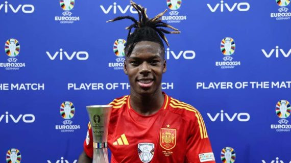 Nico Williams fue escogido mejor futbolista de la final ante Inglaterra.