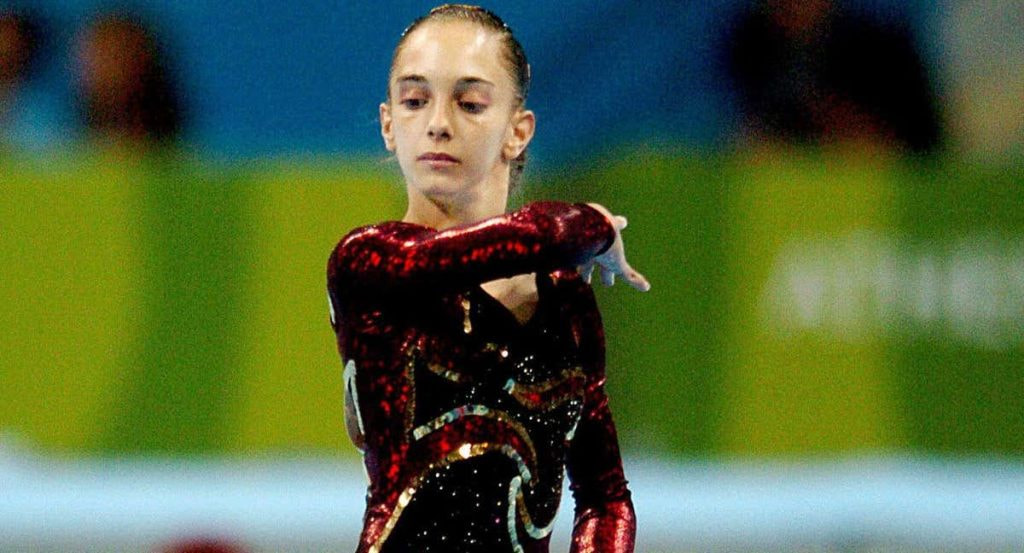 Patricia Moreno durante el ejercicio que le llevó al bronce olímpico.