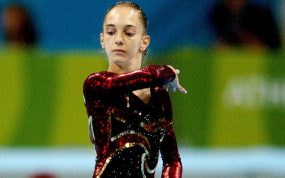 Patricia Moreno durante el ejercicio que le llevó al bronce olímpico.