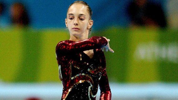 Patricia Moreno durante el ejercicio que le llevó al bronce olímpico.
