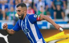 Luis Rioja, jugando con el Alavés.