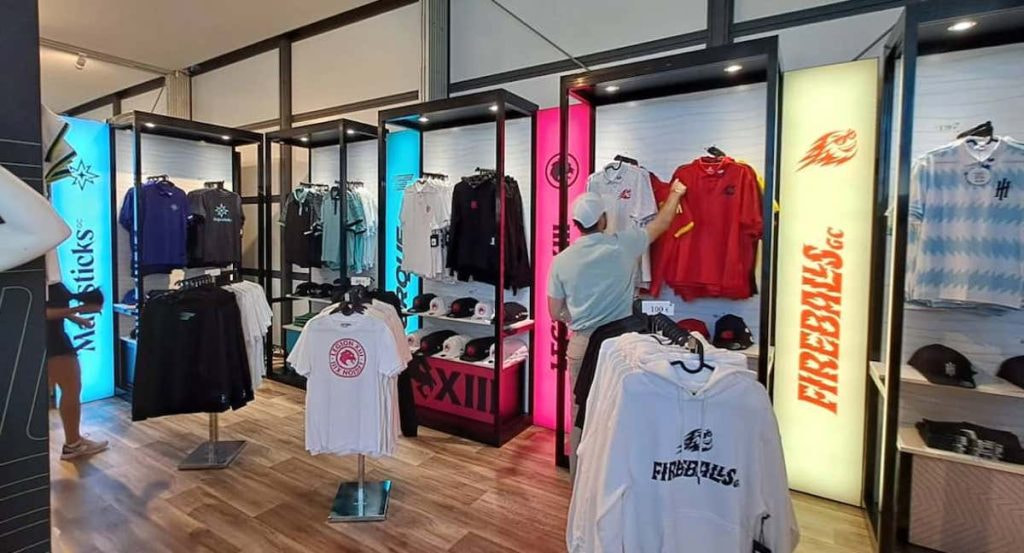 La tienda del LIV Golf, en Valderrama.