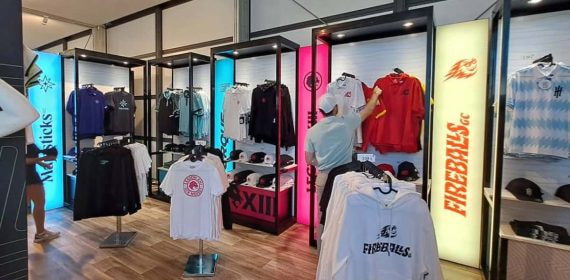 La tienda del LIV Golf, en Valderrama.