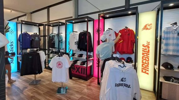 La tienda del LIV Golf, en Valderrama.