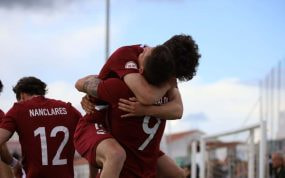 El Ursaria celebra un gol de esta temporada.