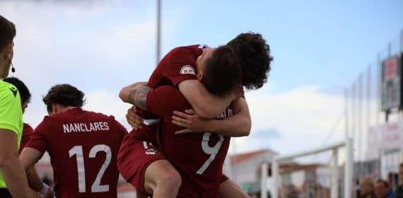 El Ursaria celebra un gol de esta temporada.
