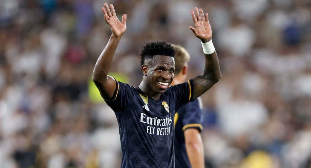 Vinicius, durante la gira del Real Madrid en 2023.