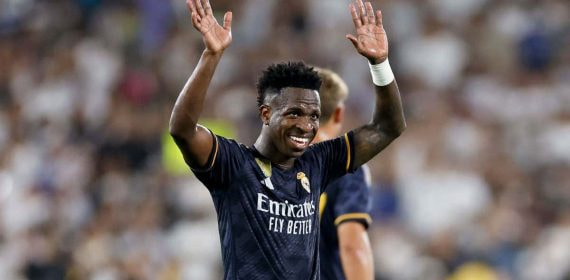 Vinicius, durante la gira del Real Madrid en 2023.