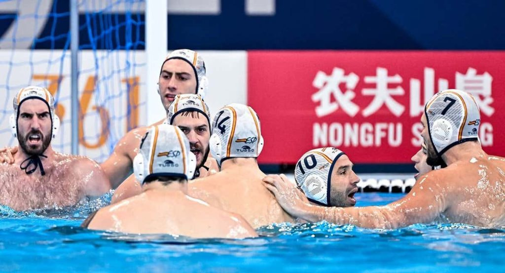 La Selección española de waterpolo.