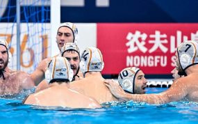 La Selección española de waterpolo.