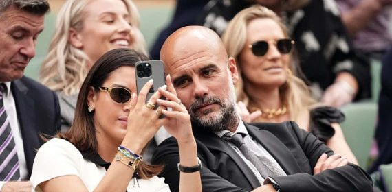 Guardiola, en Wimbledon.