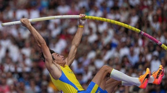 Armand Duplantis (24), en el concurso de pértiga de los Juegos de París.