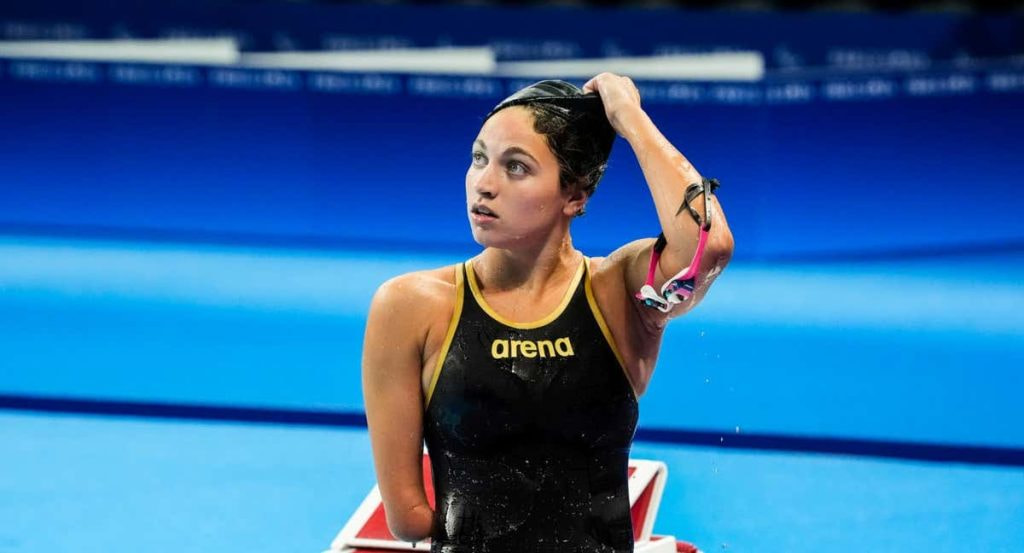 La campeona paralímpica del 100 braza Anastasiya Dmytriv.