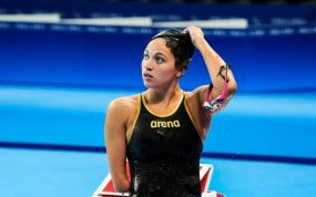 La campeona paralímpica del 100 braza Anastasiya Dmytriv.